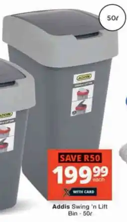 Checkers Addis Swing 'n Lift Bin offer