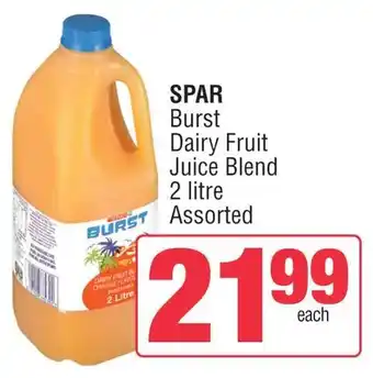 Spar SPAR Burst Dairy Fruit Juice Blend Assorted offer