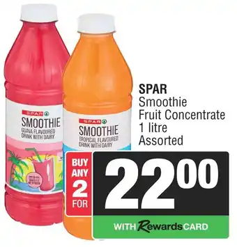 Spar SPAR Smoothie Fruit Concentrate Assorted offer