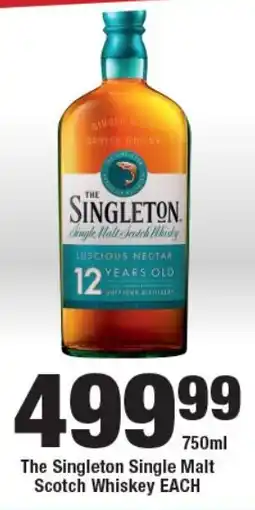 OK Liquor The Singleton Single Malt Scotch Whiskey offer