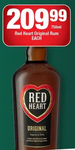 OK Liquor Red Heart Original Rum offer