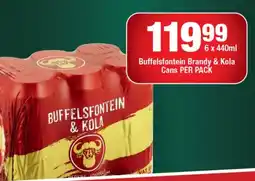 OK Liquor Buffelsfontein Brandy & Kola Cans offer
