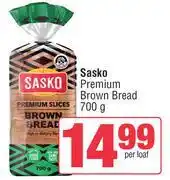 Spar Sasko Premium Brown Bread-700g Per Loaf offer