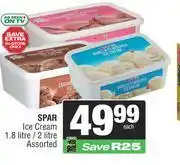 Spar Spar Ice Cream Assorted-1.8L/2L offer