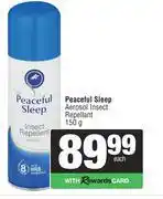 Spar Peaceful Sleep Aerosol Insect Repellent-150g offer