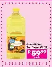 Game Great Value Sunflower Oil 2 L offer