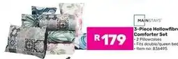 Game Mainstays 3-Piece Hollowfibre Comforter Set offer