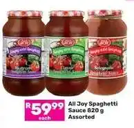 Game All Joy Spaghetti Sauce offer