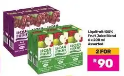 Game Liquifruit 100% Fruit Juice Blend 6 x 200 ml Assorted offer
