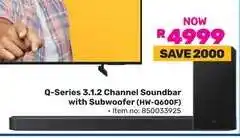 Game Q-Series 3.1.2 Channel Soundbar with Subwoofer (HW-Q600F) offer