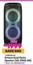 Game Volkano Groove Dual Party Speaker (VK-3902-D8) offer