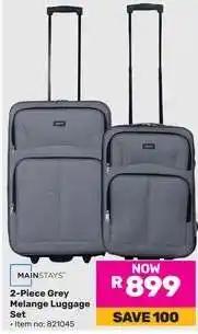Game 2-Piece Grey Melange Luggage Set offer
