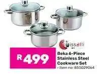 Game Beka 6-Piece Stainless Steel Cookware Set offer