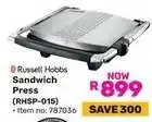 Game Russell Hobbs Sandwich Press offer