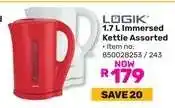 Game LÖGIK 1.7 L Immersed Kettle Assorted offer