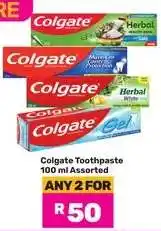 Game Colgate Toothpaste 100 ml Assorted offer