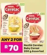Game Nestlé Cerelac Baby Cereal 200 g Assorted offer