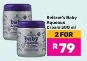 Game Reitzer's Baby Aqueous Cream 500 ml offer