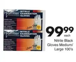 Save Hyper Nitrile Black Gloves Medium/ Large offer