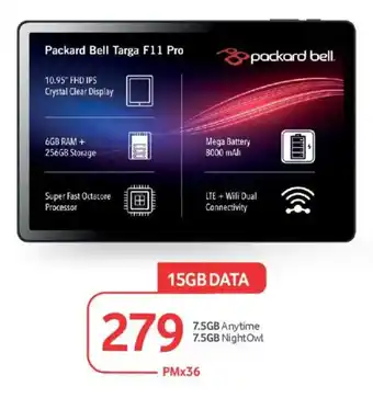Makro Packard Bell Targa F11 Pro offer