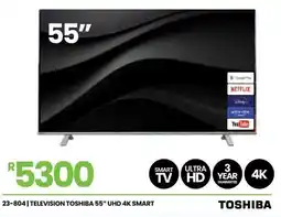 Fair Price Toshiba 55" UHD 4K Smart TV offer