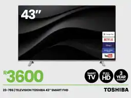 Fair Price Toshiba 43" FHD Smart TV offer