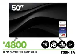Fair Price Toshiba 50" UHD 4K Smart TV offer