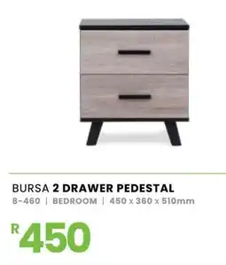 Fair Price Bursa 2 drawer pedestal offer