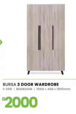 Fair Price Bursa 3 door wardrobe offer