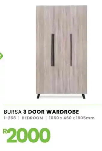 Fair Price Bursa 3 door wardrobe offer