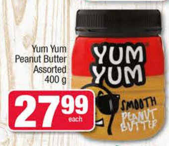 Spar Yum Yum Peanut Butter Assorted 400g offer