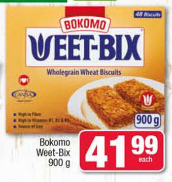 Spar Bokomo Weet-Bix 900g offer