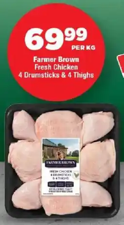 OK Foods Farmer Brown Fresh Chicken Drumsticks & Thighs offer