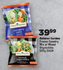 OK Foods Natures Garden Frozen Country Mix or Mixed Vegetables offer