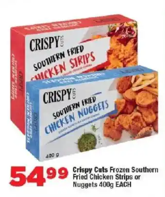 OK Foods Crispy Cuts Frozen Southern Fried Chicken Strips or Nuggets offer