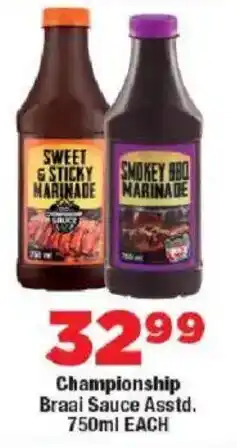 OK Foods Championship Braai Sauce offer