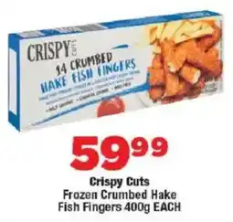 OK Foods Crispy Cuts Frozen Crumbed Hake Fish Fingers offer