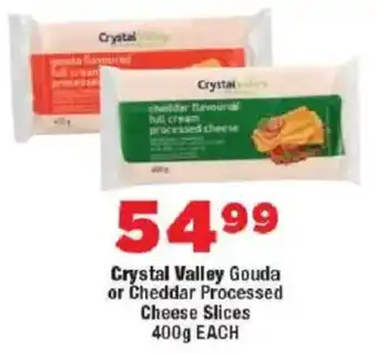 OK Foods Crystal Valley Gouda or Cheddar Processed Cheese Slices offer
