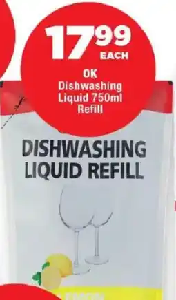 OK Foods OK Dishwashing Liquid Refill offer