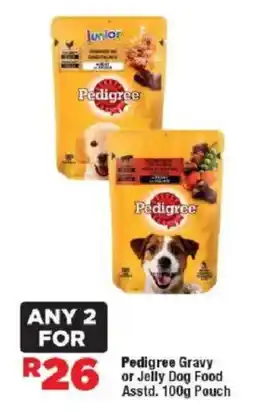 OK Foods Pedigree Gravy or Jelly Dog Food Pouch offer