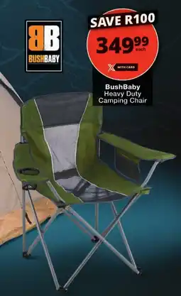 Checkers BushBaby Heavy Duty Camping Chair offer