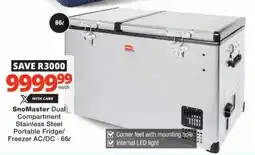 Checkers SnoMaster Dual Compartment Stainless Steel Portable Fridge/ Freezer offer