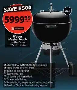 Checkers Weber Master Touch Kettle Braai offer