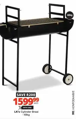 Checkers LK's Cylinder Braai offer