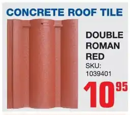 Cashbuild Concrete roof tile double roman red offer