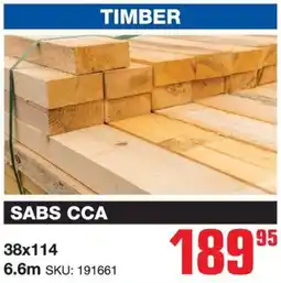 Cashbuild Timber Sabs CCA offer