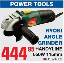 Cashbuild Ryobi angle grinder handyline 650w offer
