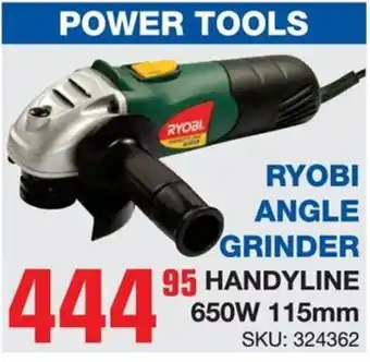 Cashbuild Ryobi angle grinder handyline 650w offer