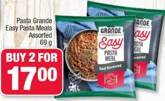 Spar Pasta Grande Easy Pasta Meals Assorted 69g offer