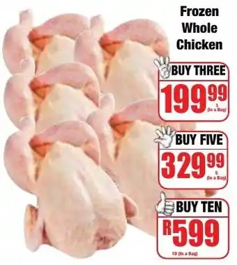 Boxer Superstores Frozen Whole Chicken offer